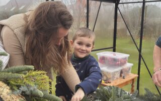 atelier couronne de noel