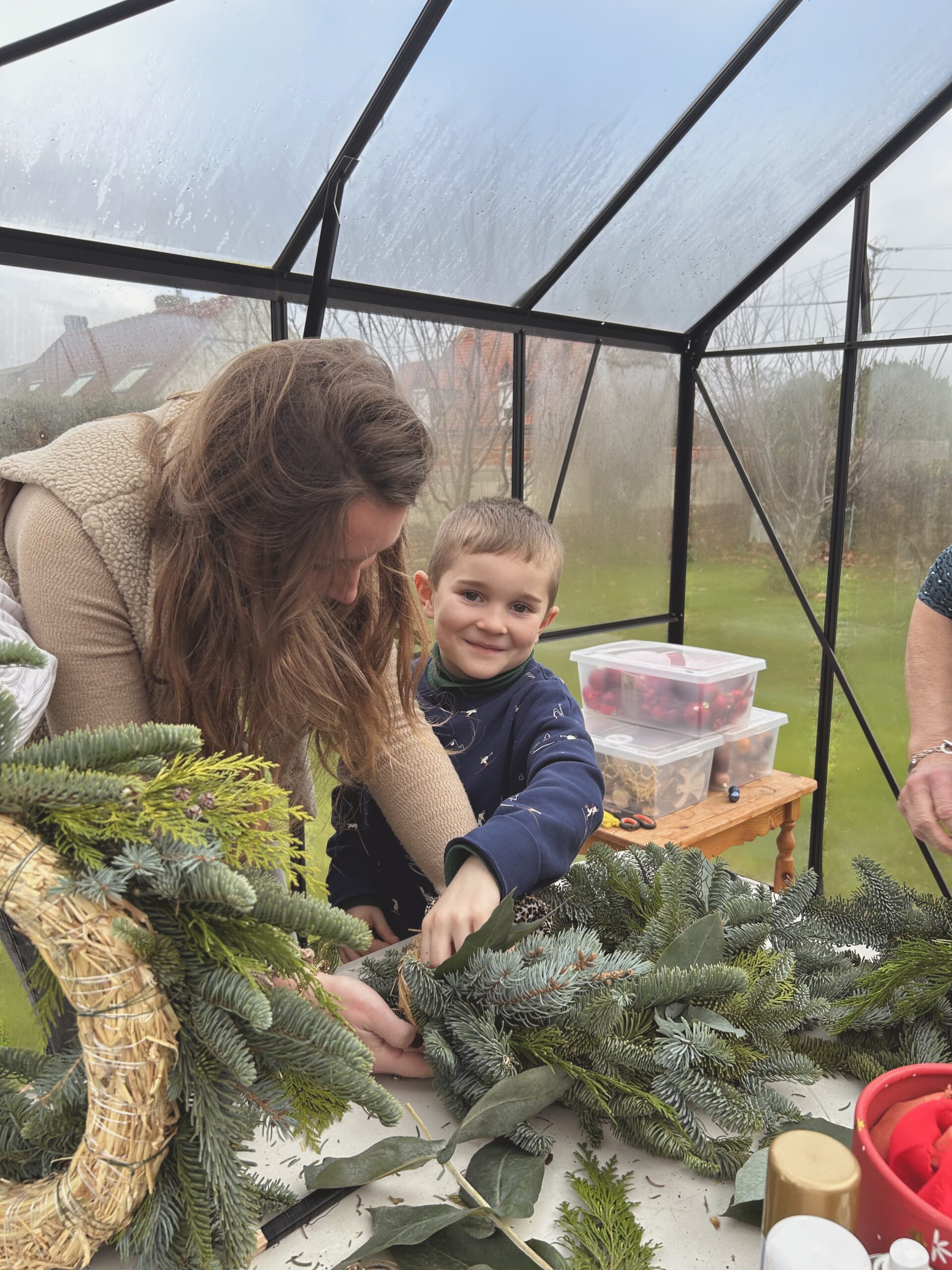 atelier couronne de noel